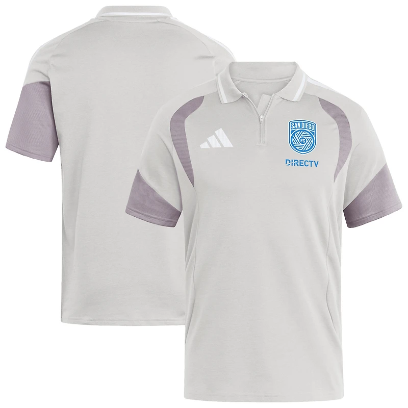 Polo de compétition Tiro San Diego FC 2026 adidas argenté pour homme