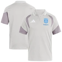 Men's adidas Silver San Diego FC 2026 Tiro Competition Polo