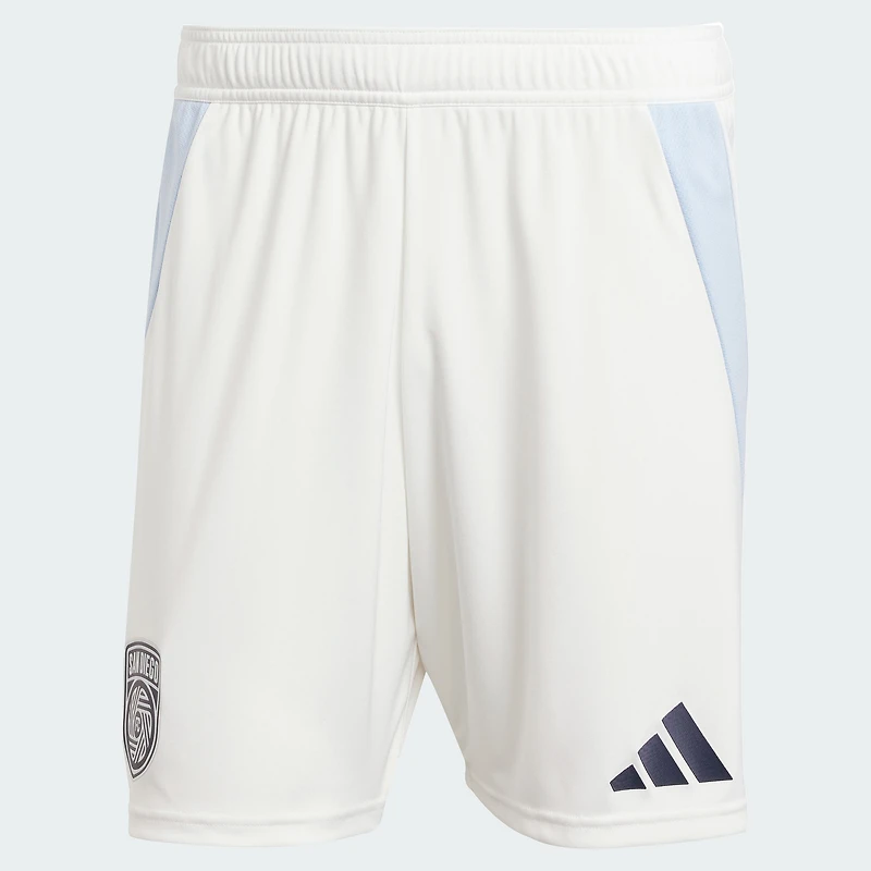 Short adidas blanc authentique San Diego FC 2025 Woven Into One pour homme