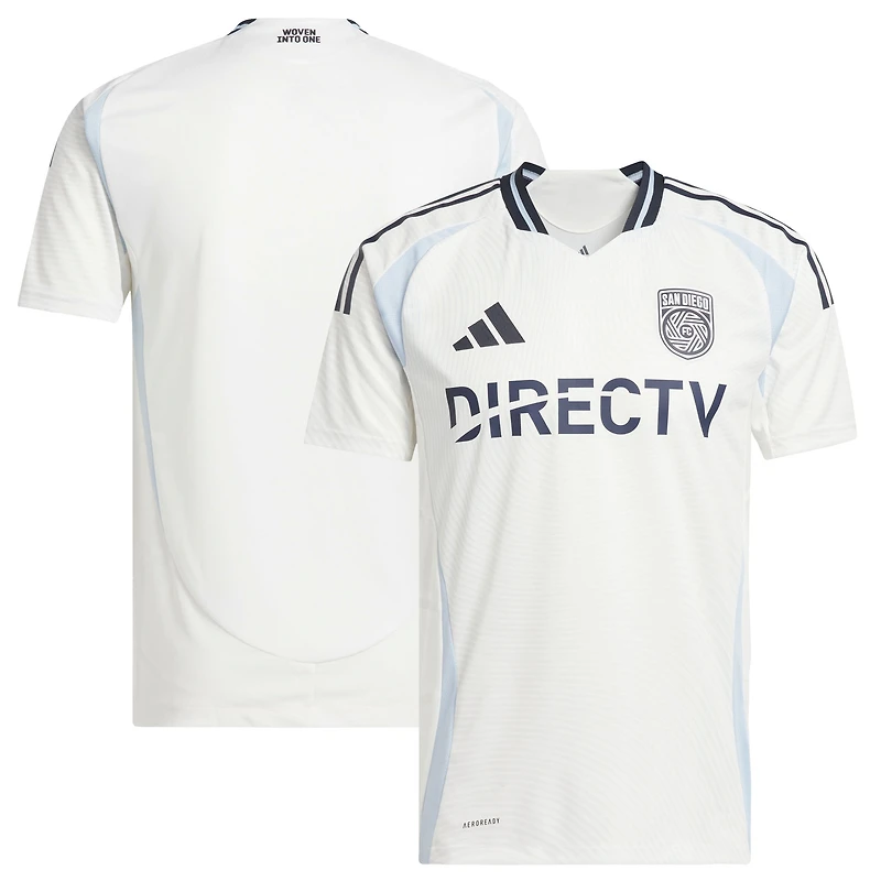 Men's adidas  White San Diego FC 2025 Woven Into One Replica Jersey