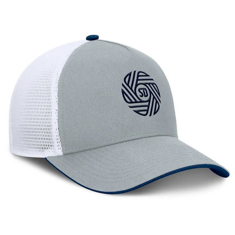 Men's Fanatics Gray San Diego FC Knuckle Trucker Adjustable Hat