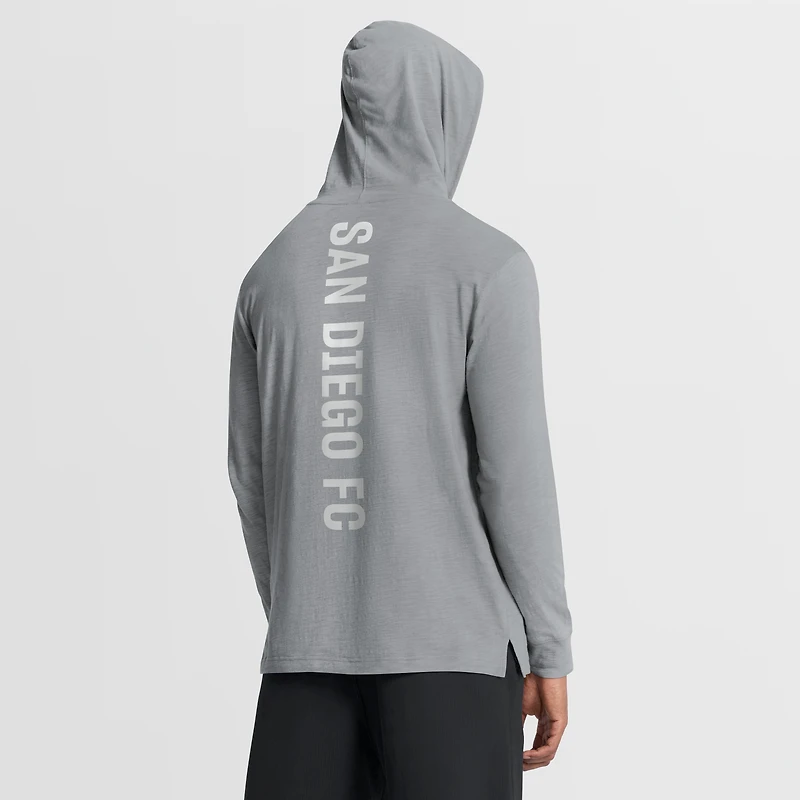 Men's Fanatics Gray San Diego FC Unending Practice​ Transitional Slub Hoodie