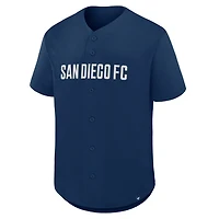 Men's Fanatics Navy San Diego FC Maximum Intensity Button-Up Jersey