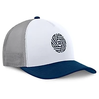 Casquette trucker ajustable Fanatics blanche San Diego FC On Deck A-Frame pour homme