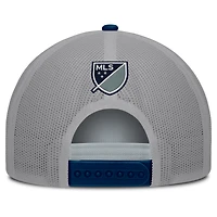 Casquette trucker ajustable Fanatics blanche San Diego FC On Deck A-Frame pour homme