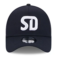 Casquette ajustable New Era bleu marine San Diego FC A-Frame 9FORTY pour homme