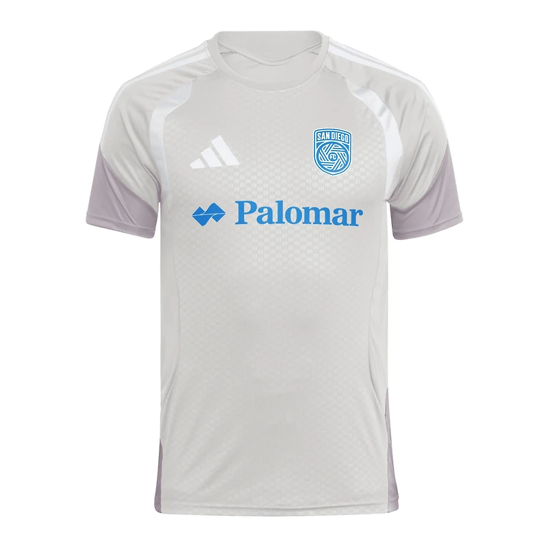 Maillot d'entraînement de compétition argent pour homme du San Diego FC 2026
