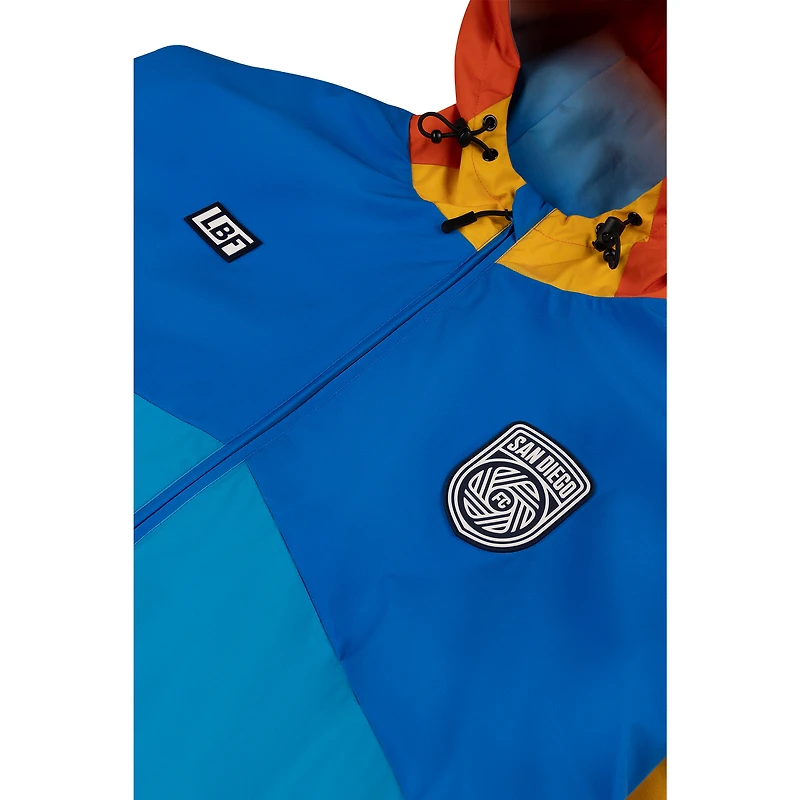 Unisex Live Breathe Futbol  Blue/Orange San Diego FC Gradient Community Full-Zip Anorak Jacket