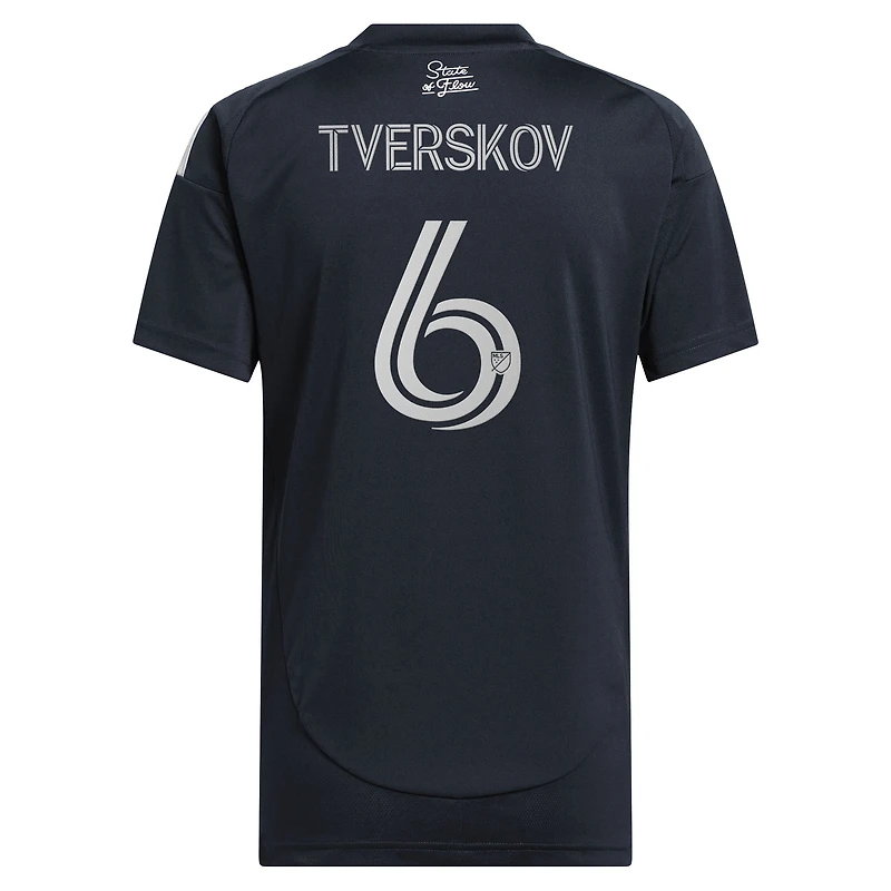 Women's adidas Jeppe Tverskov Navy San Diego FC 2025 State of Flow Replica Jersey