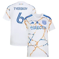 Women's adidas Jeppe Tverskov White San Diego FC 2026 Unprecedented Unity Kit Replica Jersey