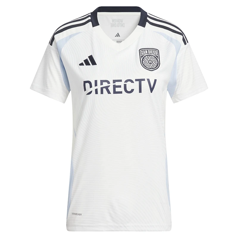 maillot réplique tissé en un seul adidas blanc San Diego FC 2025 pour femme