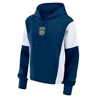 Women's Fanatics Navy San Diego FC Oversized Legacy Goalkeeper Pullover Hoodie