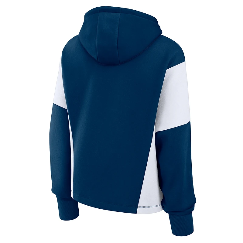 Sweat à capuche surdimensionné pour gardien de but Fanatics bleu marine San Diego FC femme