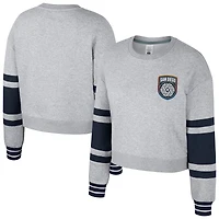 Sweat-shirt court Stadium Essentials Heather Grey San Diego FC Scrimmage pour femme