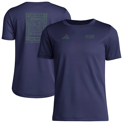 Youth adidas  Navy San Diego FC Local Wrap T-Shirt