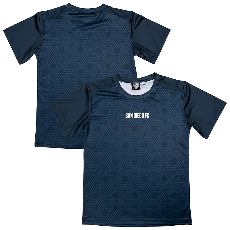 T-shirt à domicile de l'équipe départ du San Diego FC Suède avec design sportif pour jeunes