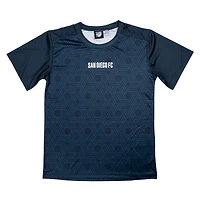 T-shirt à domicile de l'équipe départ du San Diego FC Suède avec design sportif pour jeunes