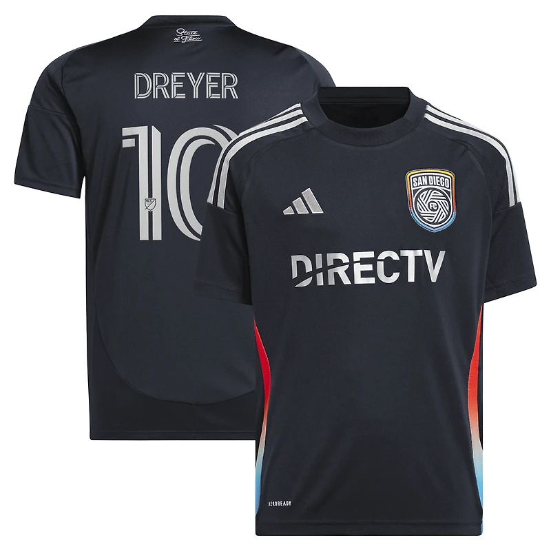 Youth adidas Anders Dreyer Navy San Diego FC 2025 State of Flow Replica Jersey