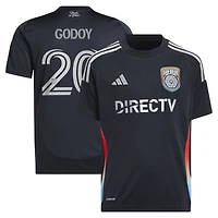 Maillot réplique adidas Anibal Godoy bleu marine San Diego FC 2025 State of Flow pour enfant