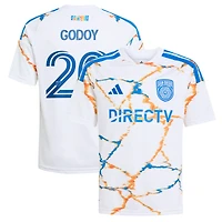 Youth adidas Anibal Godoy White San Diego FC  2026 Unprecedented Unity Kit Replica Jersey