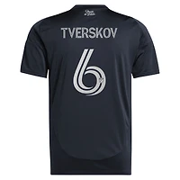 Maillot réplique adidas Jeppe Tverskov bleu marine San Diego FC 2025 State of Flow pour enfant
