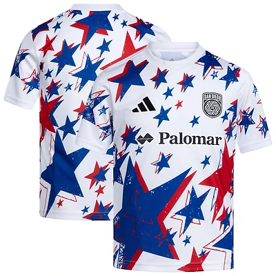 Youth adidas  White San Diego FC 2026 Americana Pre-Match Jersey