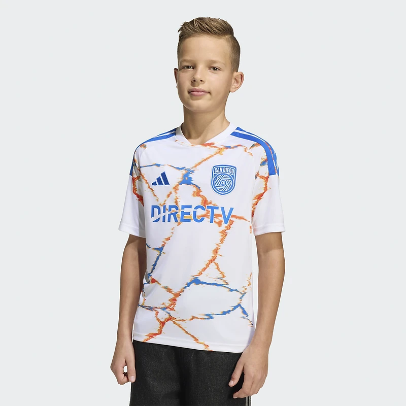 Maillot réplique adidas blanc San Diego FC 2026 Unprecedented Unity pour jeunes