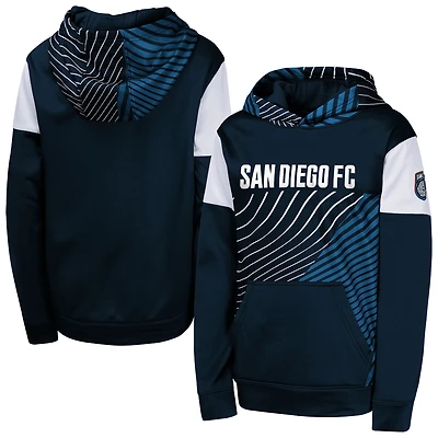 Youth Navy San Diego FC Unbeatable Pullover Hoodie