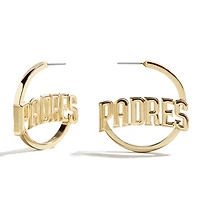 BaubleBar  San Diego Padres Wordmark Hoop Earrings