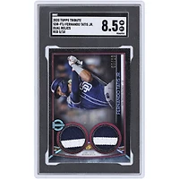 Fernando Tatis Jr. San Diego Padres 2020 Topps Tribute Red Dual Dual-Color Relics #SDR-FTJ #5/10 SGC Authenticated 8.5 Card