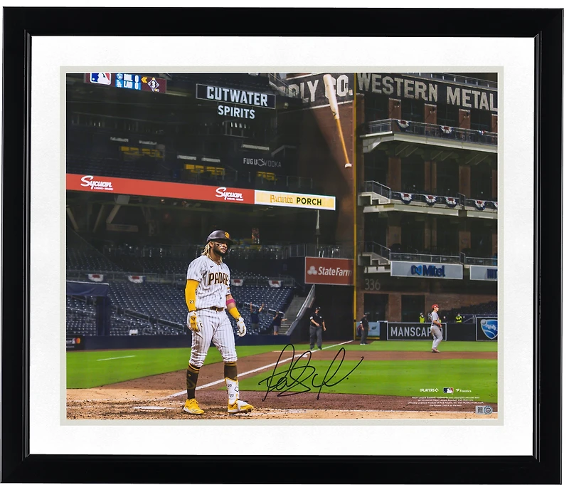 Fernando Tatis Jr. San Diego Padres Autographed 16" x 20" Bat Flip Photograph