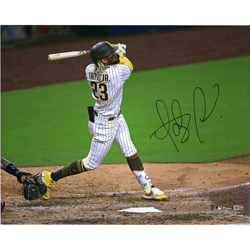 Fernando Tatis Jr. San Diego Padres Photographie de frappe dédicacée 40,6 x 50,8 cm