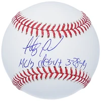 Baseball autographié par Fernando Tatis Jr. des Padres de San Diego avec l'inscription « MLB Debut 3-28-19 »