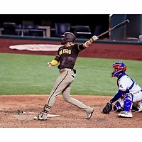 Photographie non signée de Fernando Tatis Jr. San Diego Padres Grand Slam contre Texas Rangers.