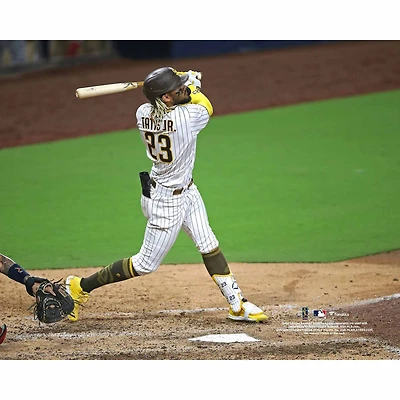 Photographie non signée d'un coup de circuit des Padres San Diego Fernando Tatis Jr.