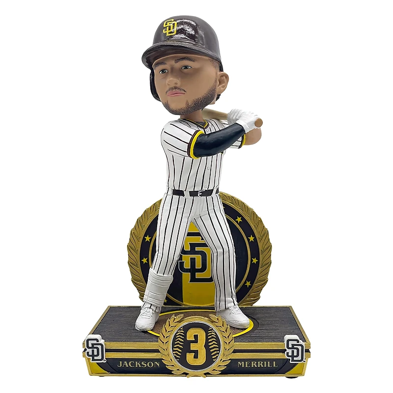 FOCO Jackson Merrill San Diego Padres 8" Exclusive Elite Icon Bobblehead