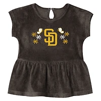Ensemble t-shirt et short marron San Diego Padres Hop Base pour petites filles Outerstuff