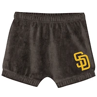 Ensemble t-shirt et short marron San Diego Padres Hop Base pour petites filles Outerstuff