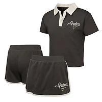Ensemble polo et jupe-short Johnny pour filles marron San Diego Padres Base Trainer