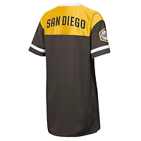 Girls Youth Outerstuff  Brown San Diego Padres Big League Cheer V-Neck T-Shirt Dress