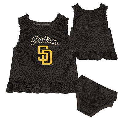 Infant  Black San Diego Padres Playground Dress & Bloomers Set