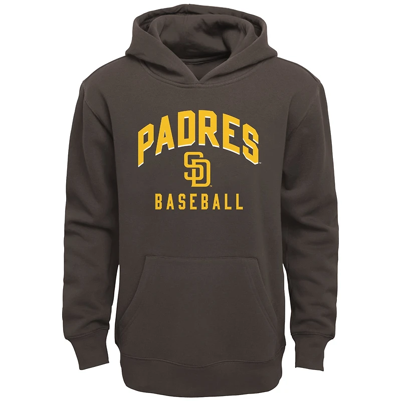 Ensemble sweat à capuche et pantalon Play by des San Diego Padres pour bébé marron/gris chiné