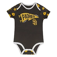 Infant  Brown San Diego Padres On Deck 2-Piece Diaper Cover Set