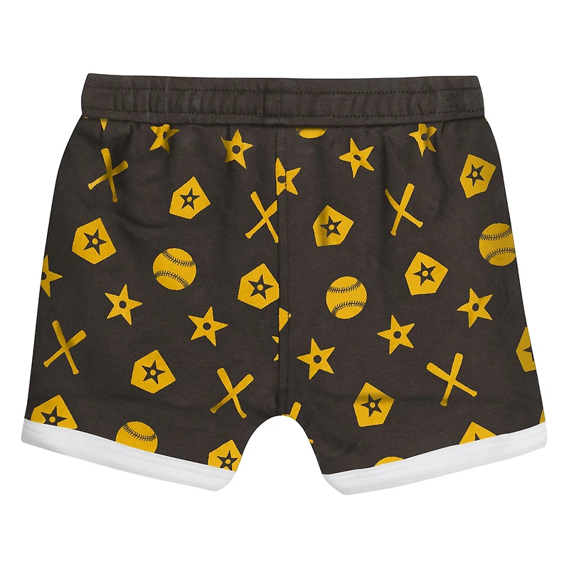 Ensemble de couvre-couches 2 pièces pour bébé marron San Diego Padres On Deck