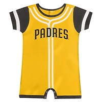 Barboteuse Fast Pitch Fanatics Gold San Diego Padres pour bébé