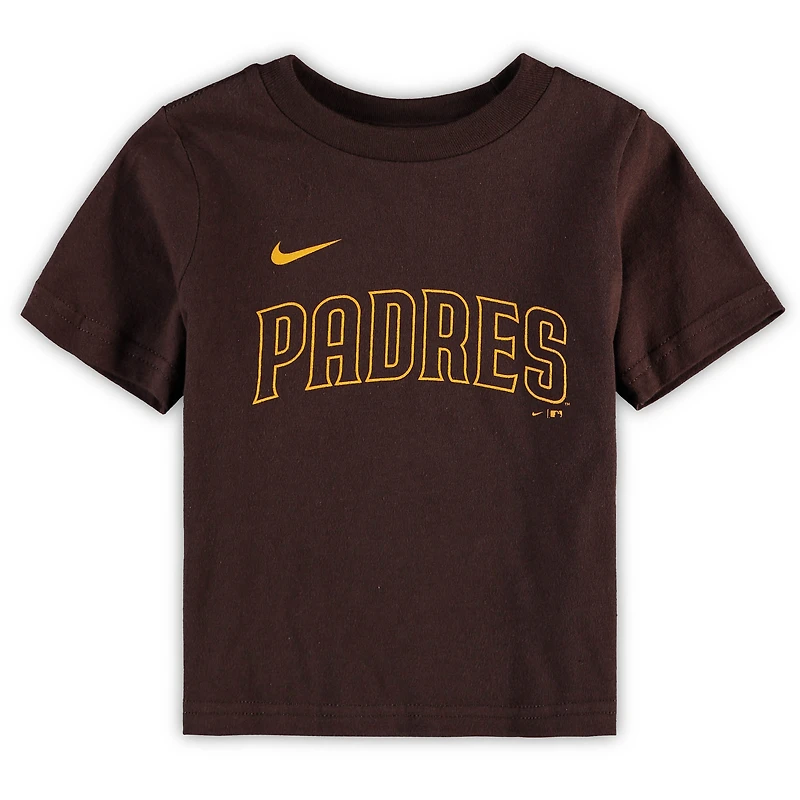 T-shirt Nike Fernando Tatis Jr. marron avec nom et numéro des San Diego Padres pour bébé