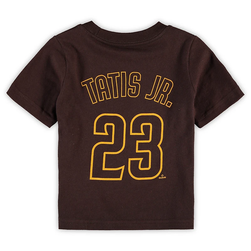 T-shirt Nike Fernando Tatis Jr. marron avec nom et numéro des San Diego Padres pour bébé