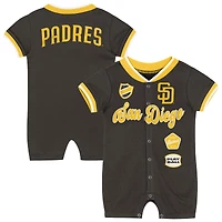 Combinaison à pinces marron pour bébé Outerstuff, San Diego Padres