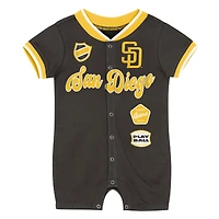 Combinaison à pinces marron pour bébé Outerstuff, San Diego Padres