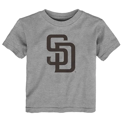 T-shirt pour bébé Outerstuff gris chiné avec logo principal des Padres de San Diego